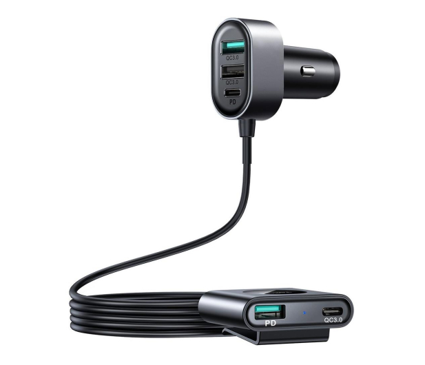 JoyRoom Ładowarka samochodowa 2xPD + 2xQC3.0 72W 1,5m 6941237153173 - 1198880 - zdjęcie 2